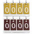 Signature Scores Mini Score Cards - Gold and Chocolate Brown set