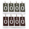Signature Scores Mini Score Cards - Dark Olive Green and Chocolate Brown set