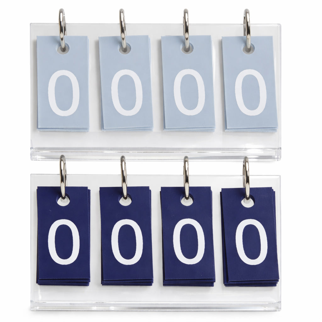 Signature Scores Mini Score Cards - Light Blue-Gray and Navy set