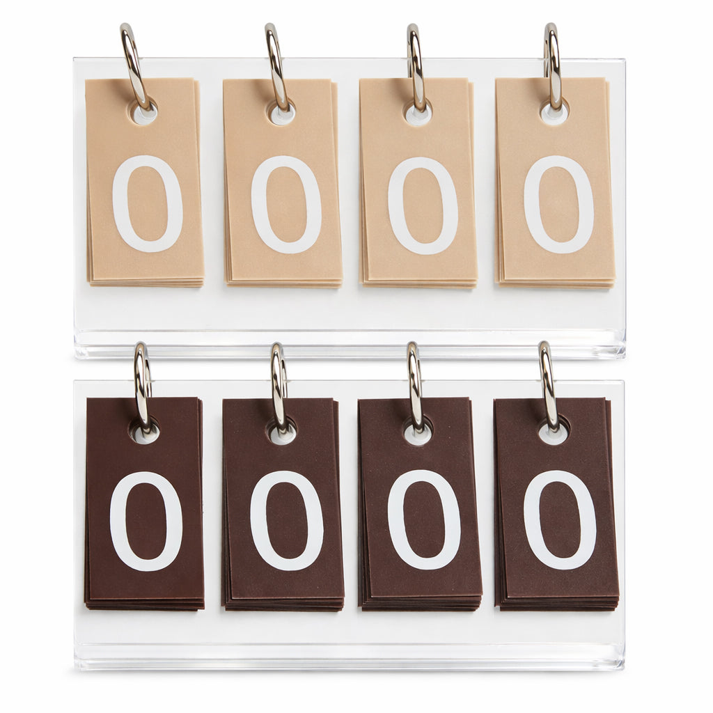 Signature Scores Mini Score Cards - Tan Brown and Chocolate Brown set