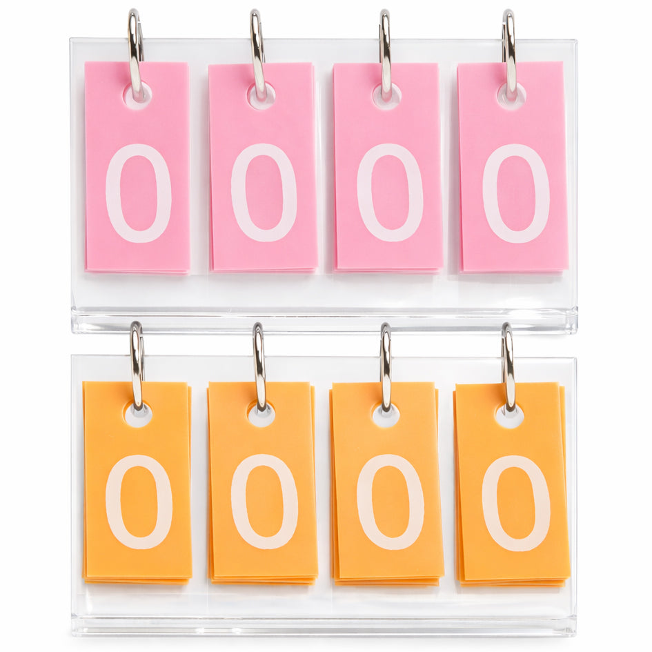 Signature Scores Mini Score Cards - Light Pink and Sunkist Orange set