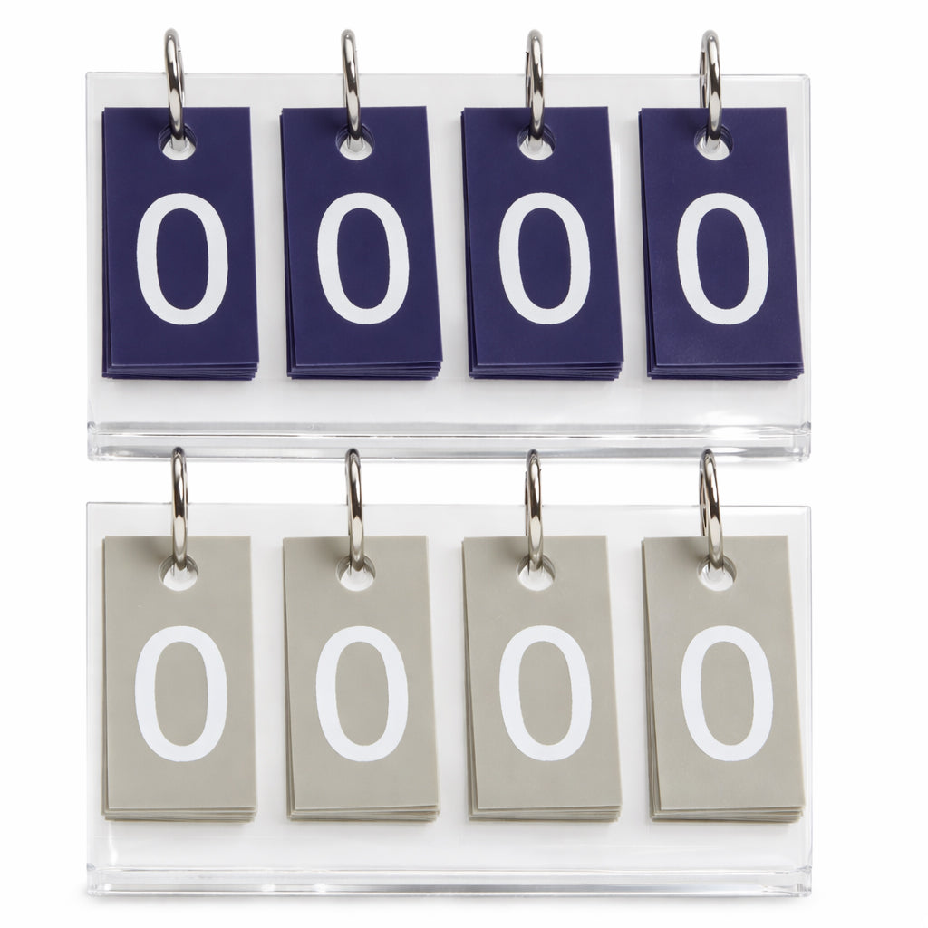 Signature Scores Mini Score Cards - Navy and Taupe set