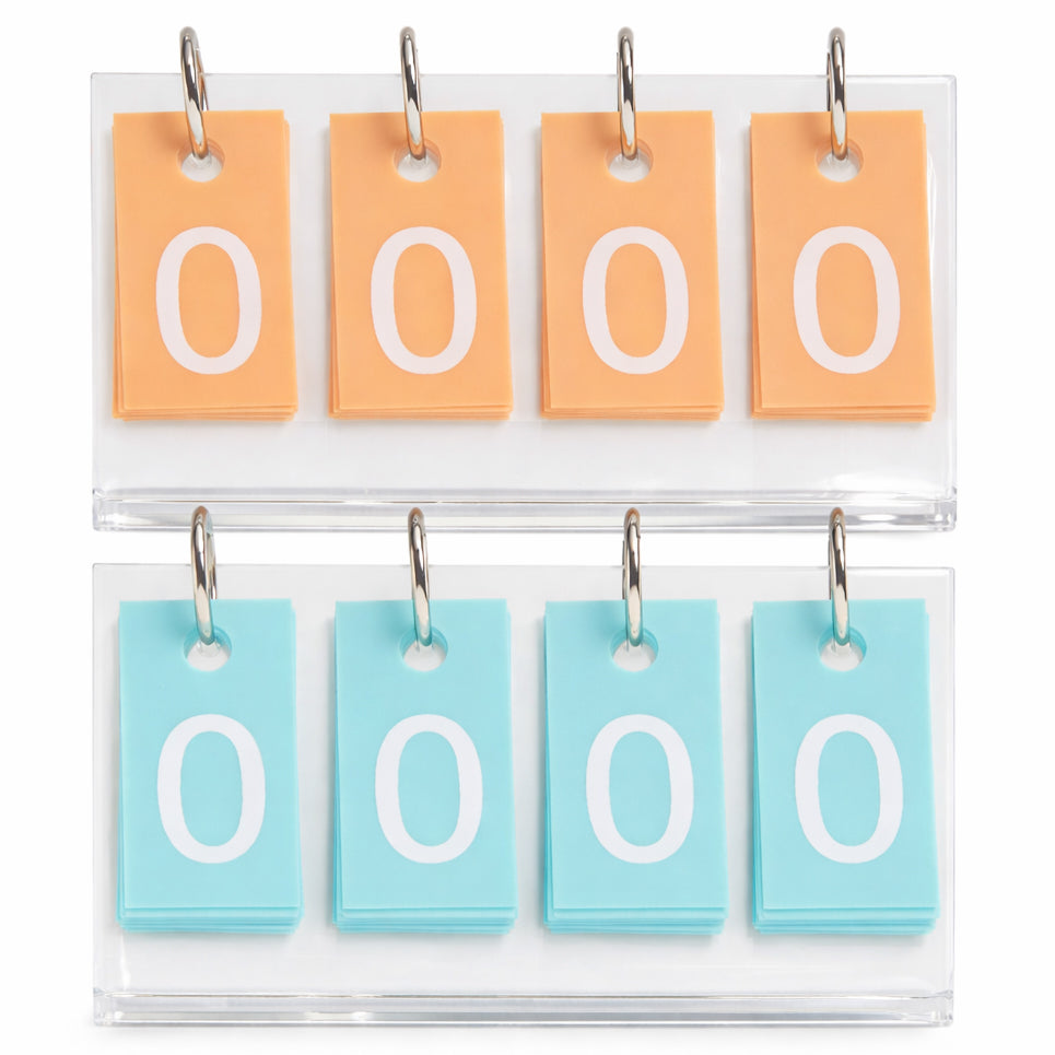 Signature Scores Mini Score Cards - Sunkist Orange and Sky Blue set