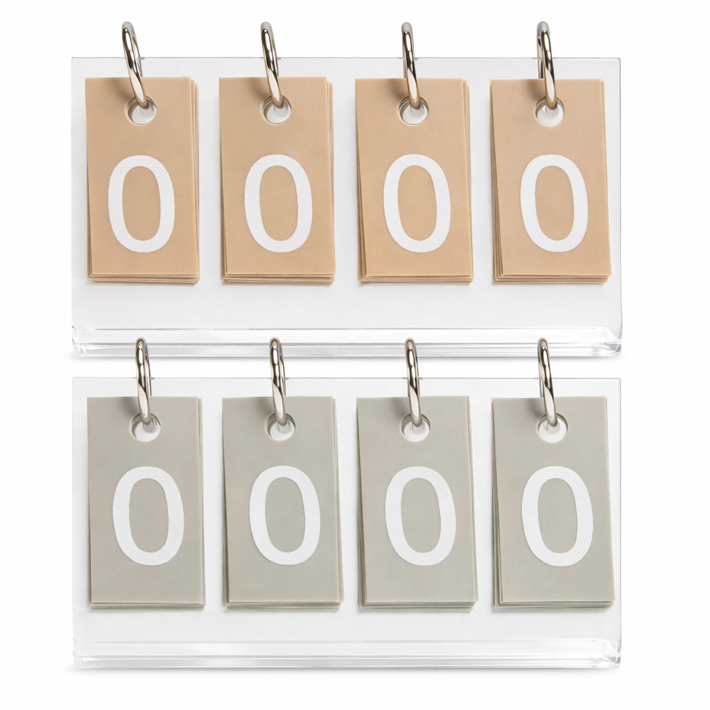 Signature Scores Mini Score Cards - Tan Brown and Taupe set