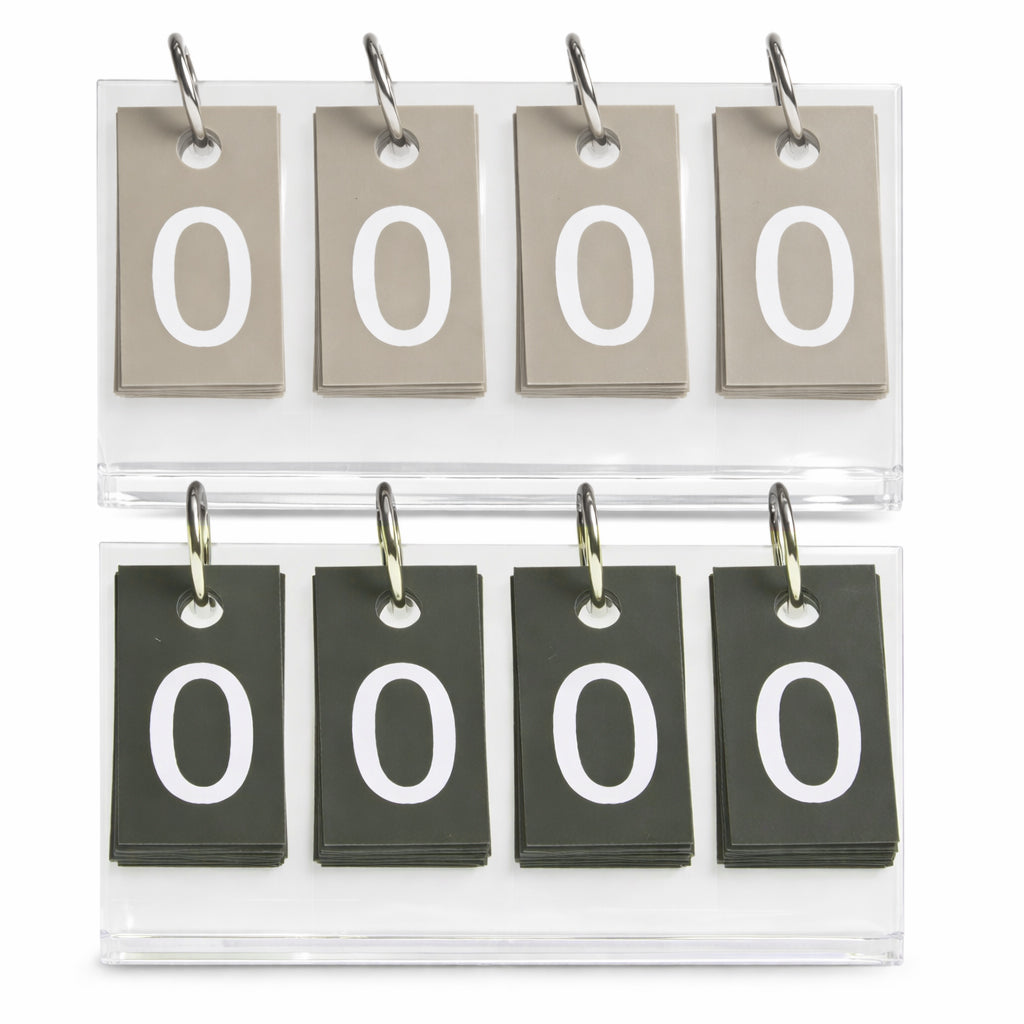 Signature Scores Mini Score Cards - Taupe and Dark Olive Green set